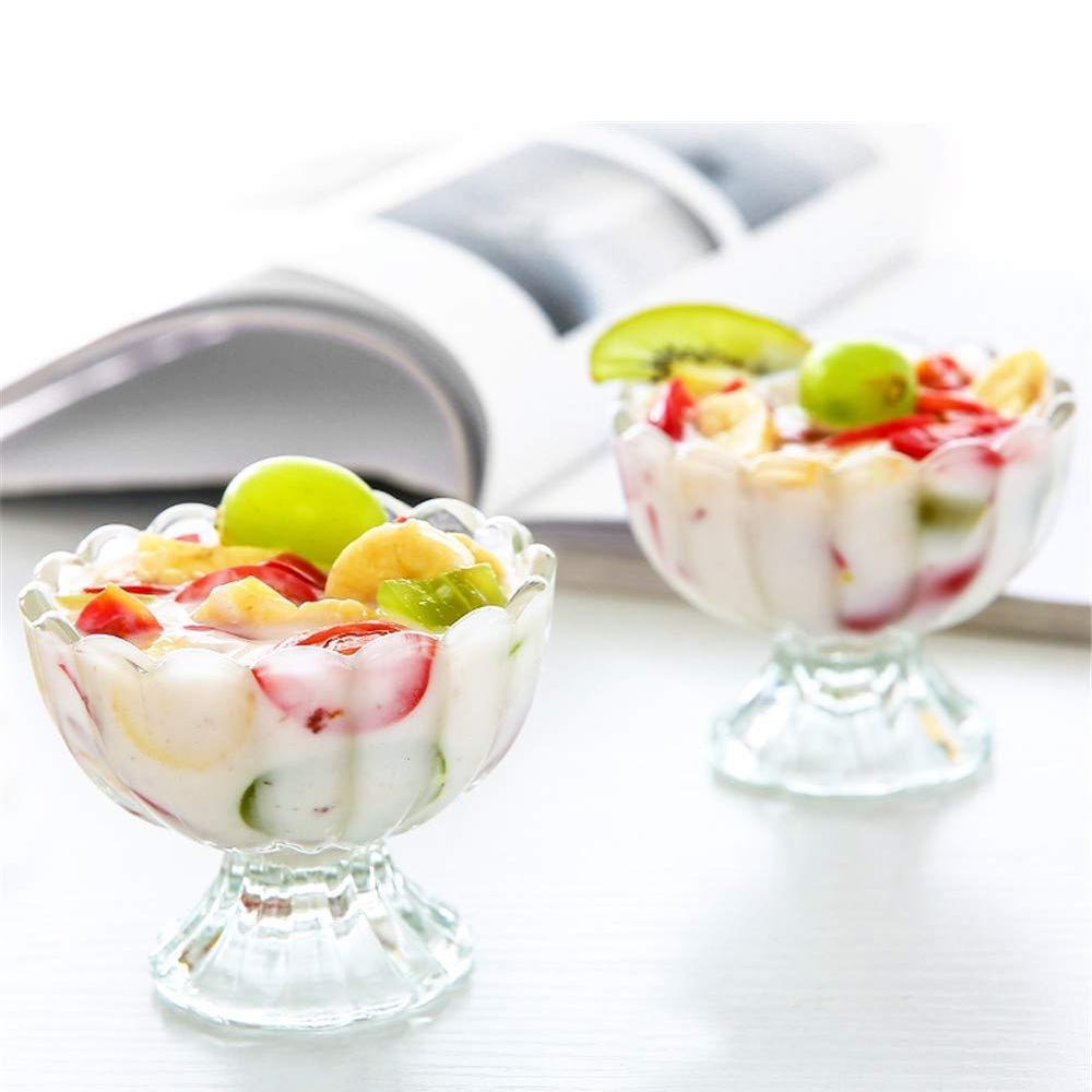 Elegant serving bowls for desserts, salads, and ice cream, available in a 6-piece set.