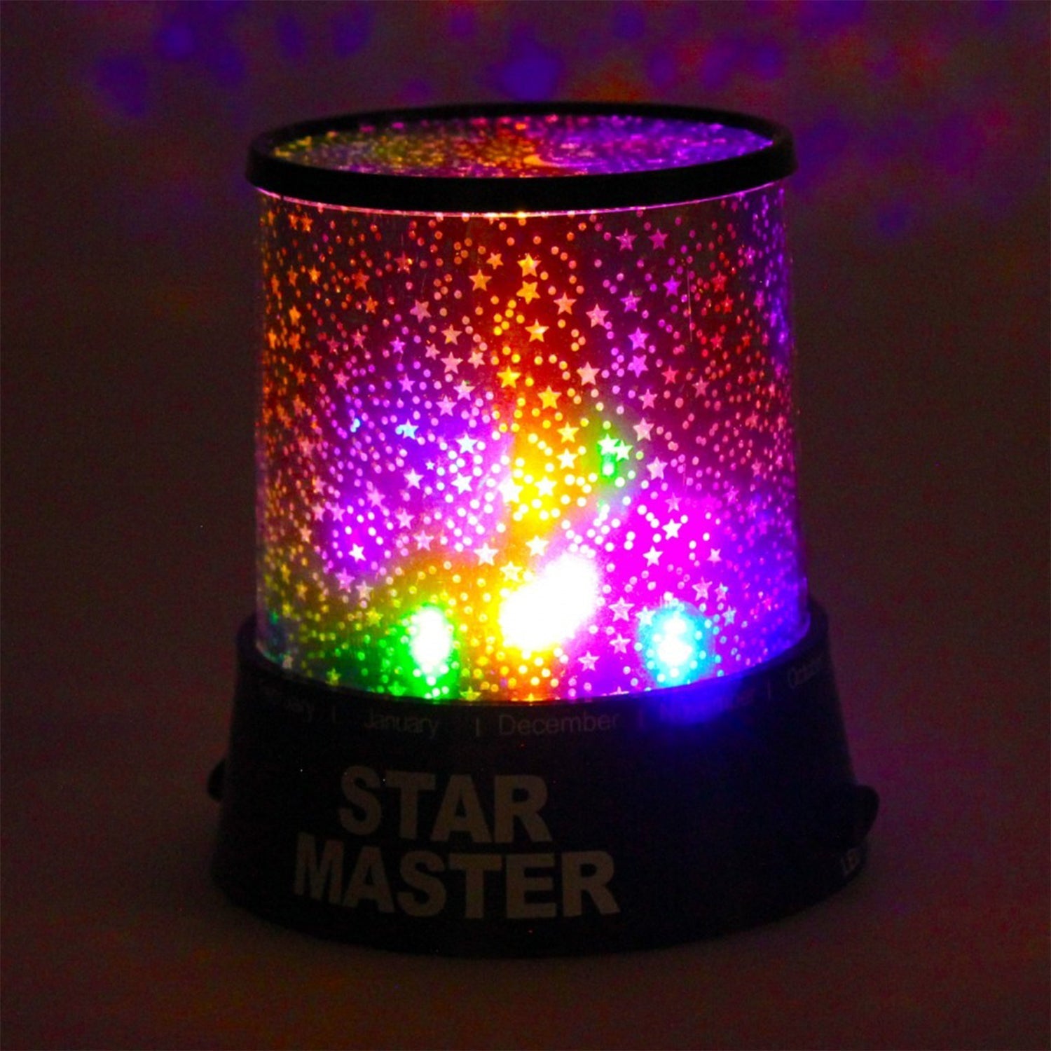 LED star projector night lamp with USB power