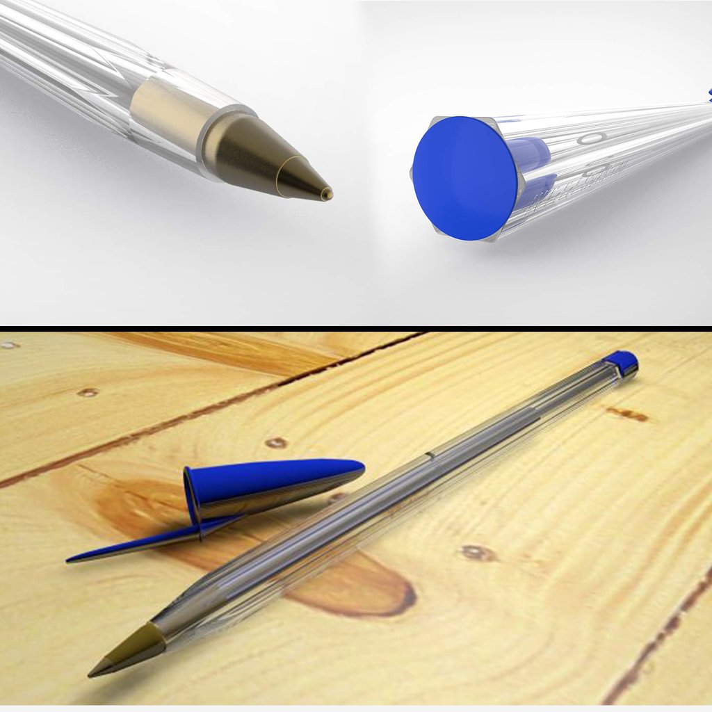 Detailed view of the smooth writing ball pens, emphasizing their design and ink flow