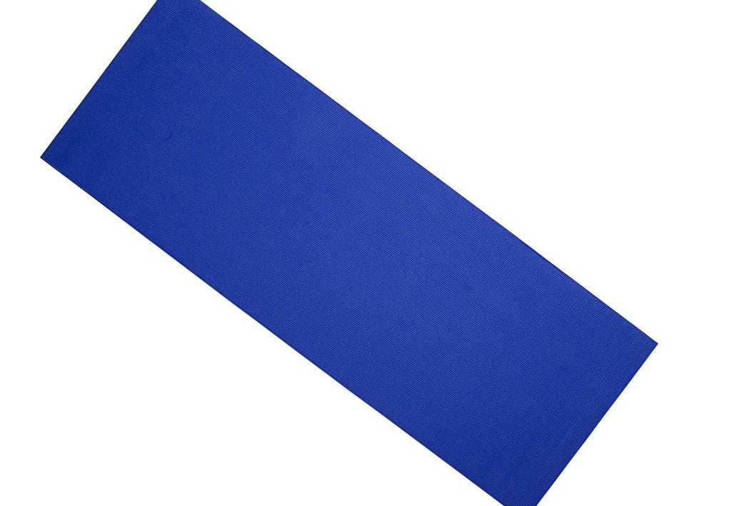 Yoga mat with strap and anti-slip surface