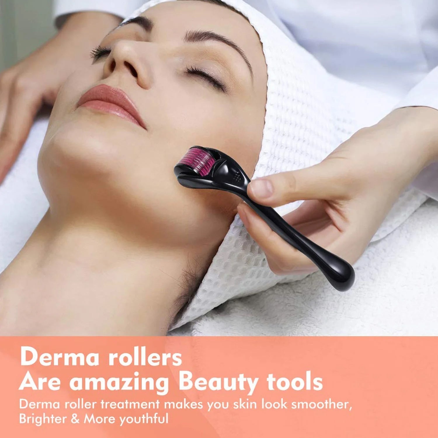 Derma Roller Anti Ageing and Facial Scrubs & Polishes Scar Removal Hair Regrowth (2 MM)