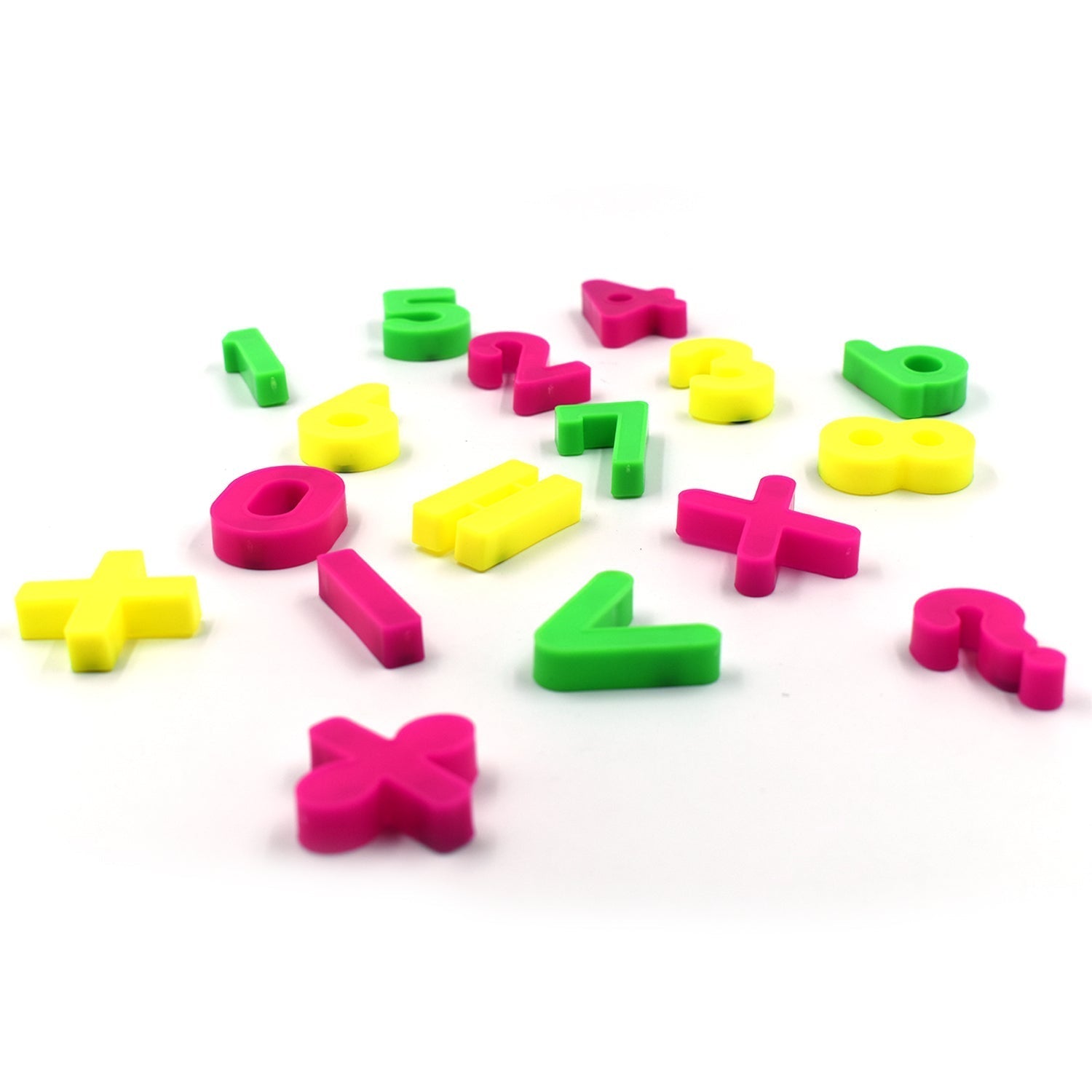 magnetic numbers with vibrant colors and shapes.