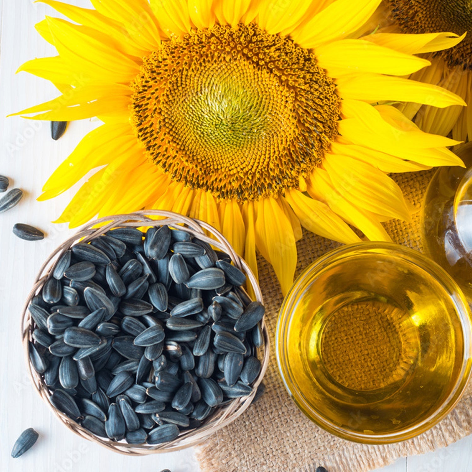 Refined sunflower oil, natural and pure, ideal for various culinary uses.