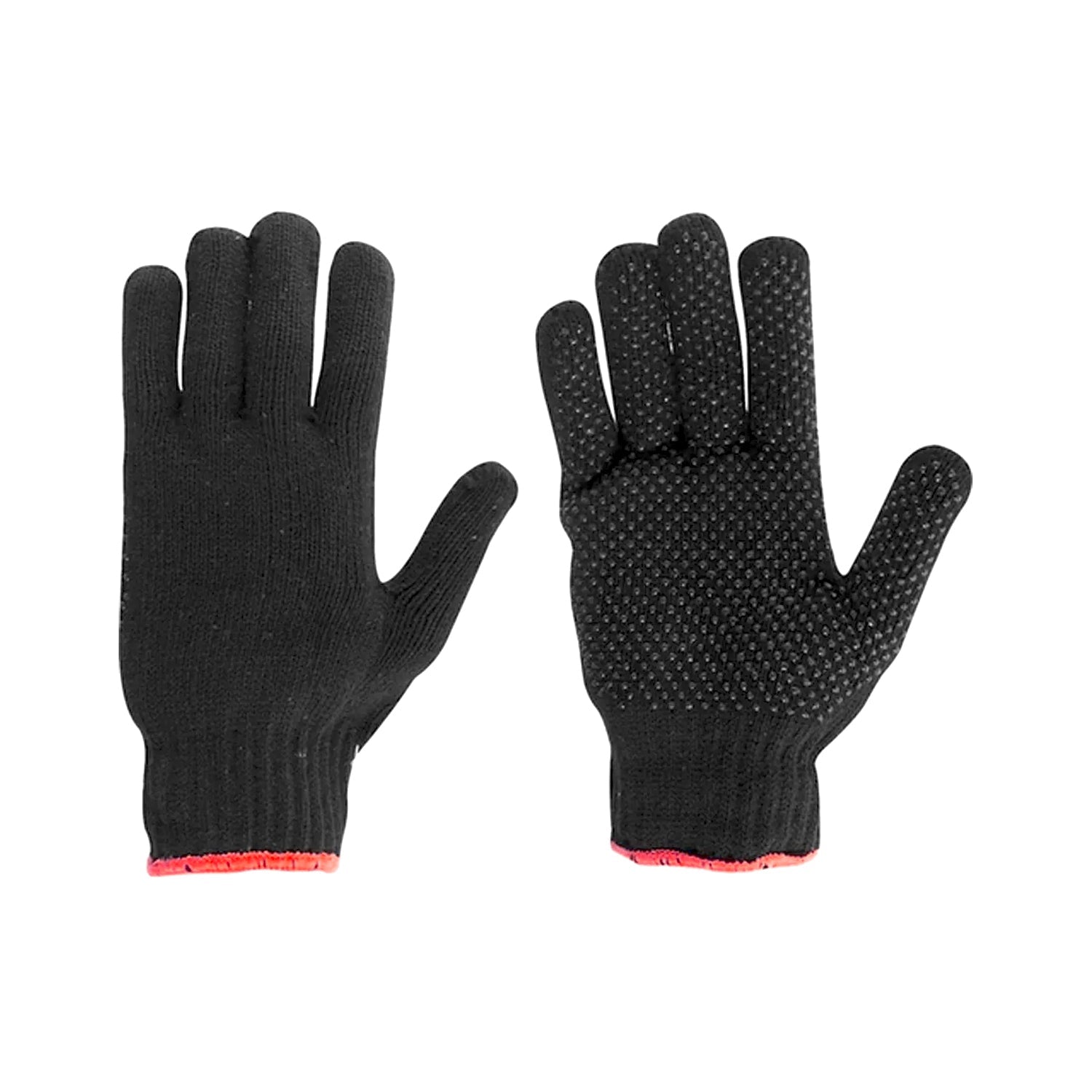 Work gloves with a comfortable cotton-polyester blend.