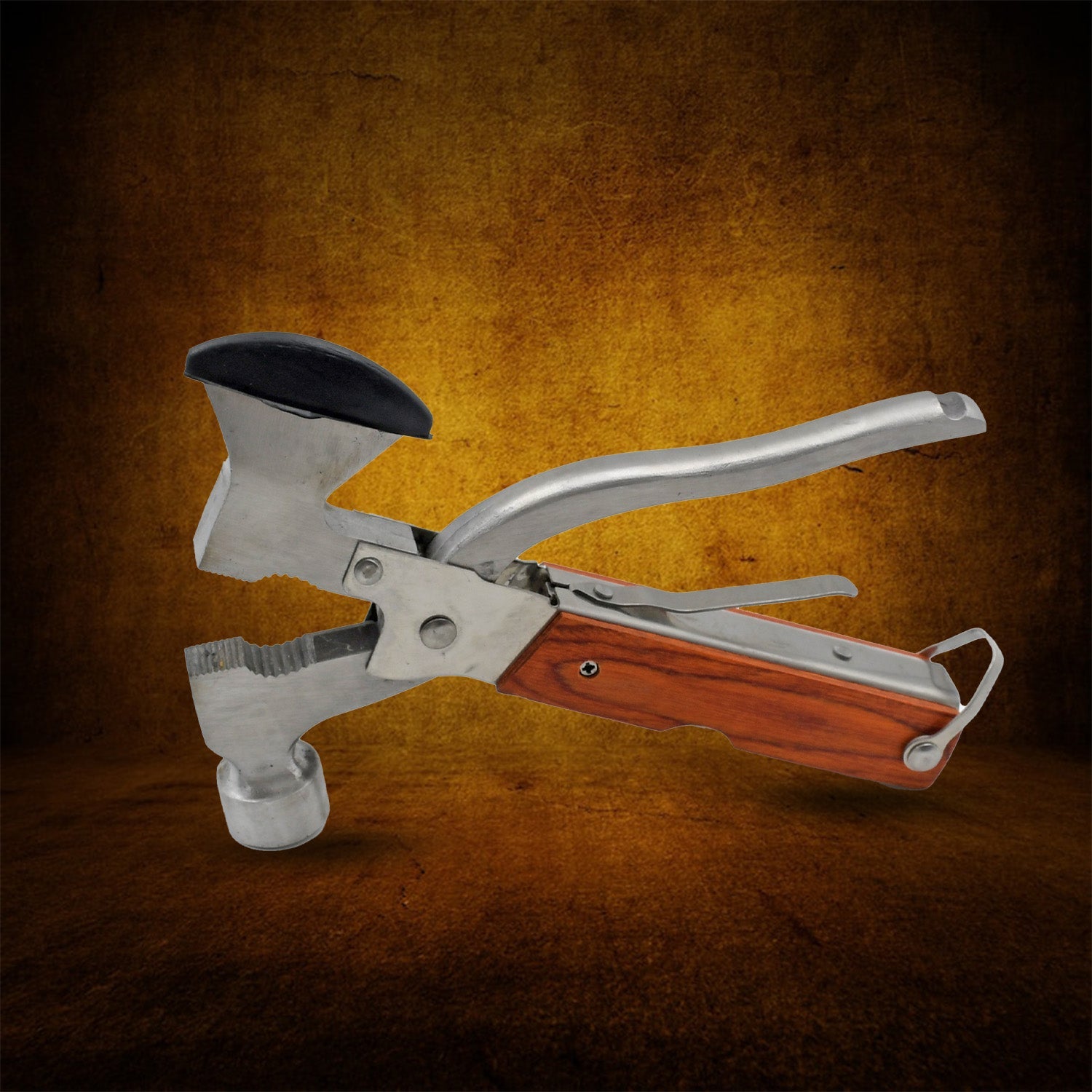 Practical multi-tool for Dad featuring a hammer, screwdrivers, and more.