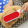 Double-sided pet hair remover brush.