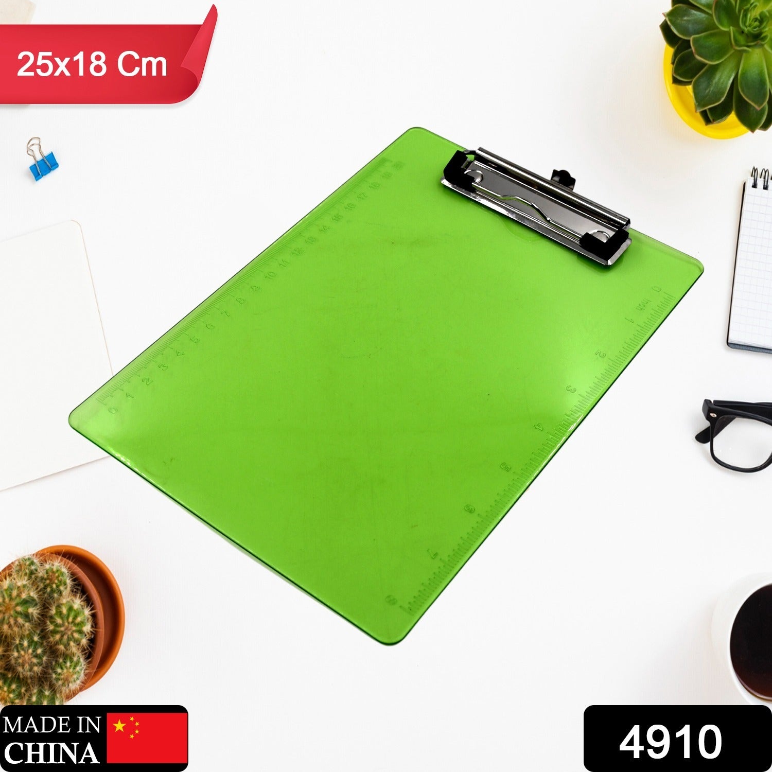 Flexible exam pad with centimeter side, unbreakable, suitable for school and exam use.