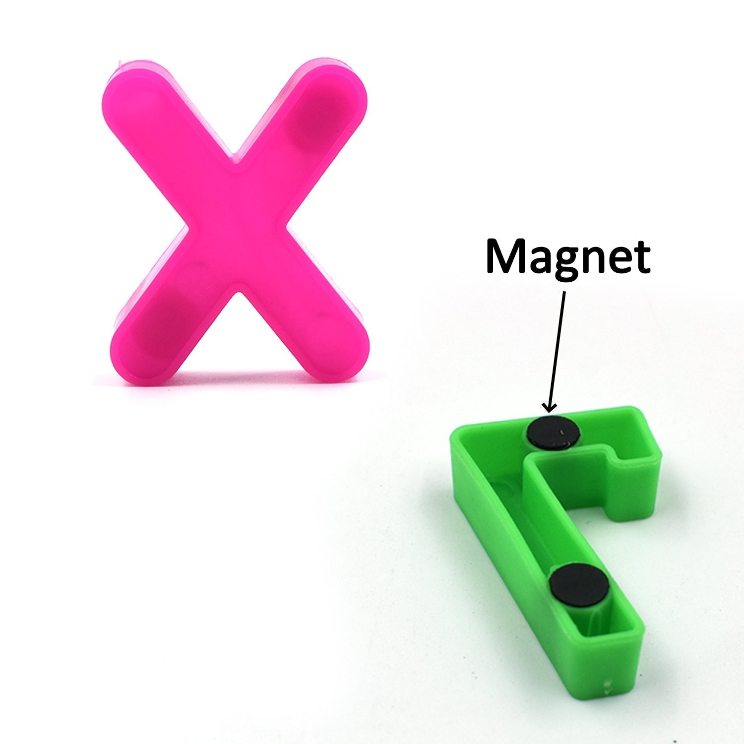 Set of magnetic number symbols for teaching and play.