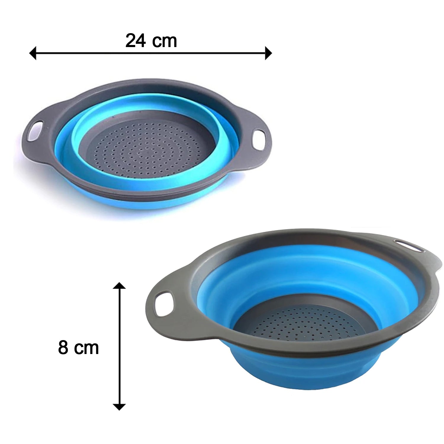 Durable silicone strainer for kitchen.