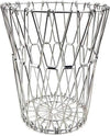 Foldable stainless steel fruit basket for kitchen use