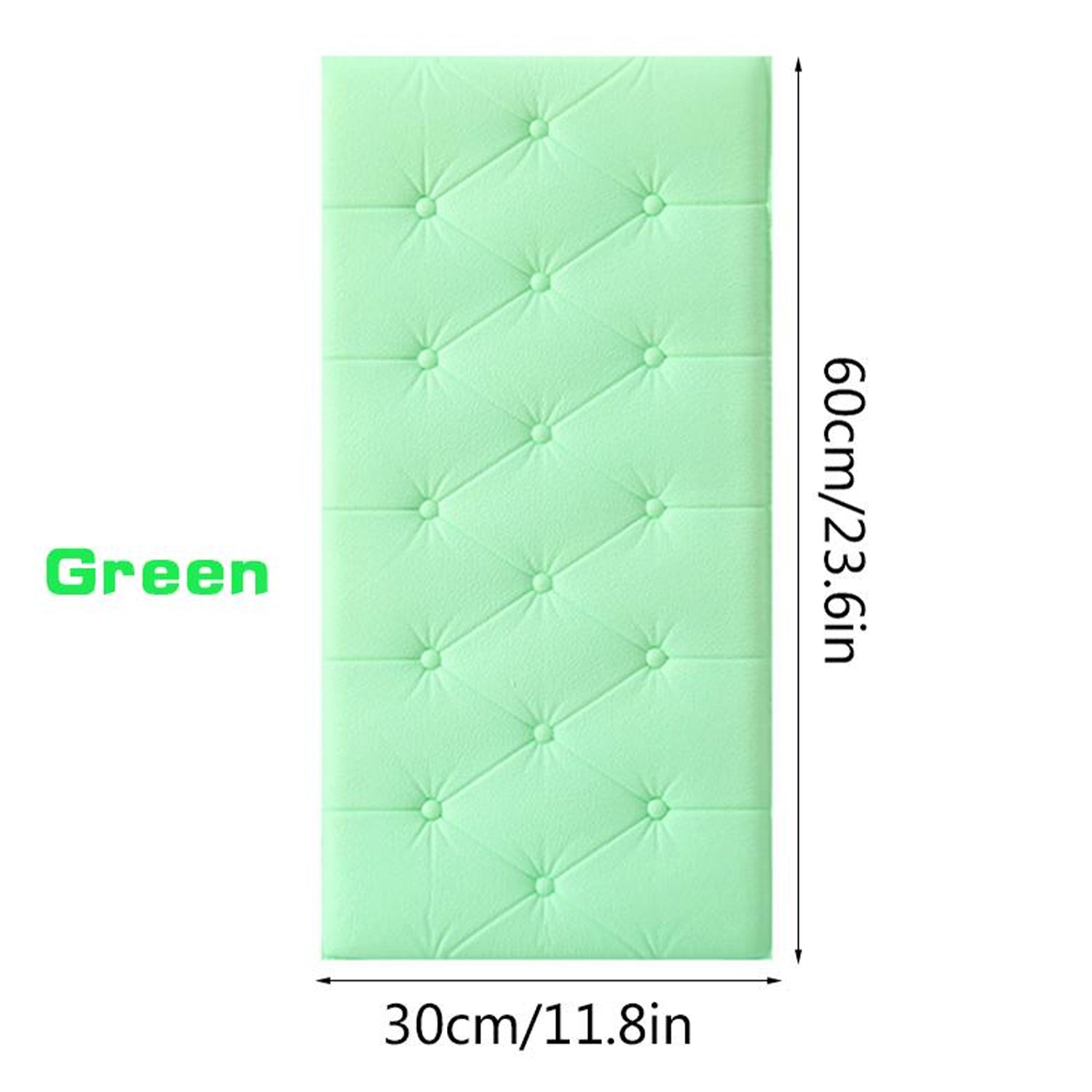 Green self-adhesive wallpaper with a modern 3D effect