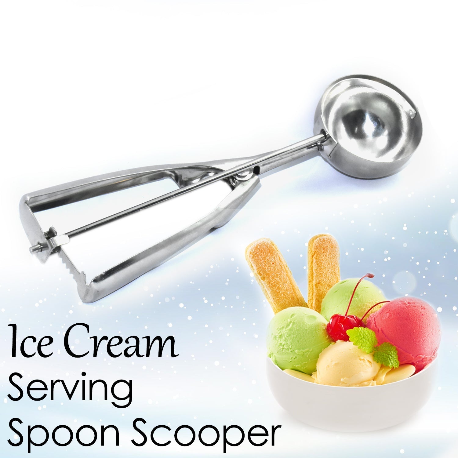 Classic stainless steel scooper