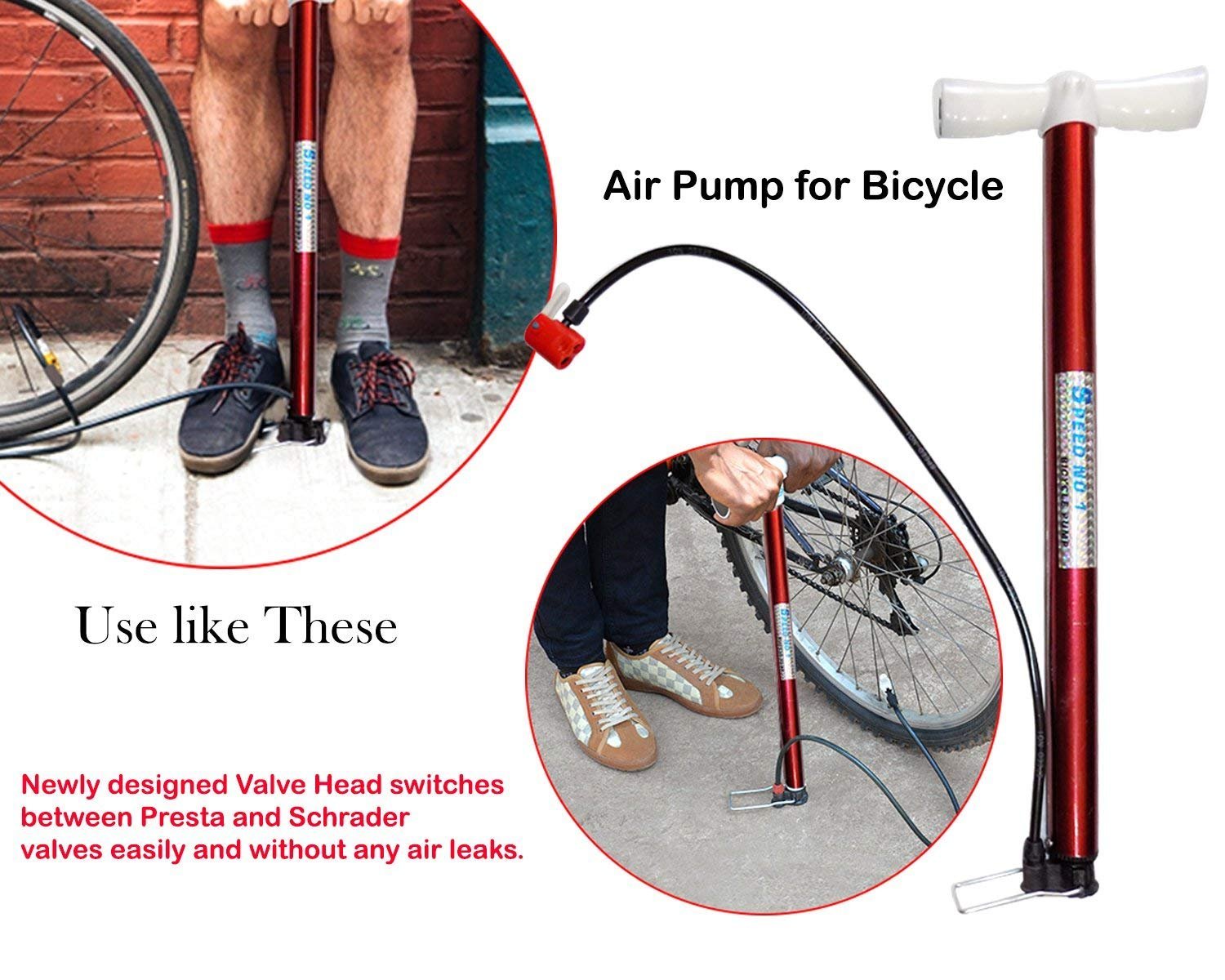 Portable air pump for car and bike