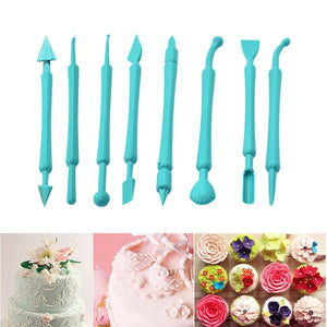 Fondant cake decorating tools set