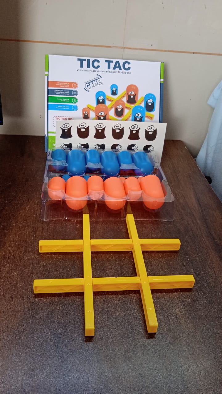 Tic-Tac-Toe Game, Gobble Game, Board Game Indoor (1 Set)