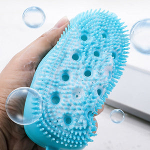 Super soft silicone body scrubber, bubble bath SPA brush.