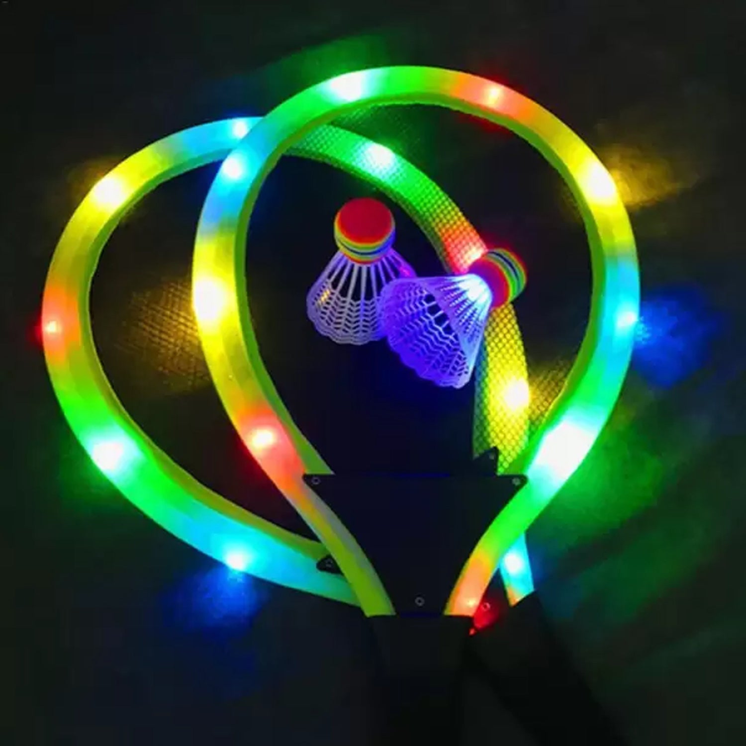 Glow-in-the-dark badminton set for kids