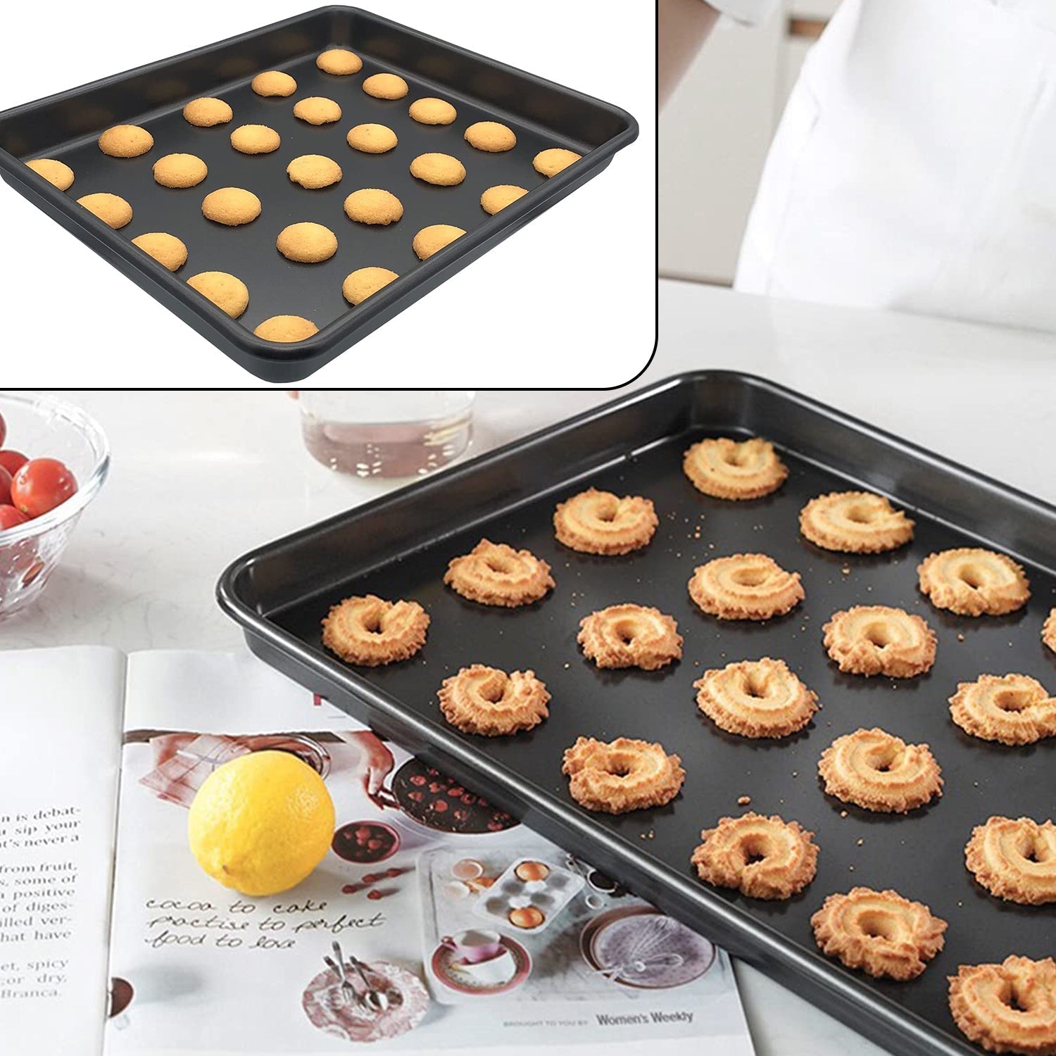 Baking tray for own