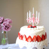 Elegant birthday candles in a luxurious set for parties