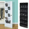 24 Grid Over the Door Shoe Organizer Rack Hanging Storage Space Saver