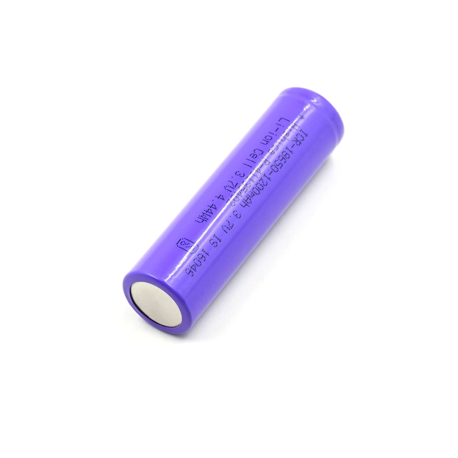 Flat-top lithium battery, 1200mAh, 3.7V, for high-capacity use.