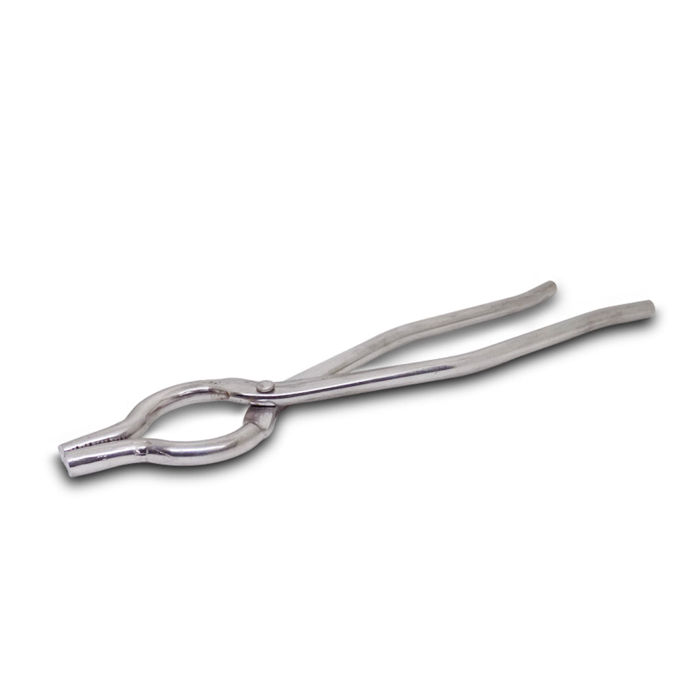 Durable kitchen tongs made of stainless steel for easy cooking.