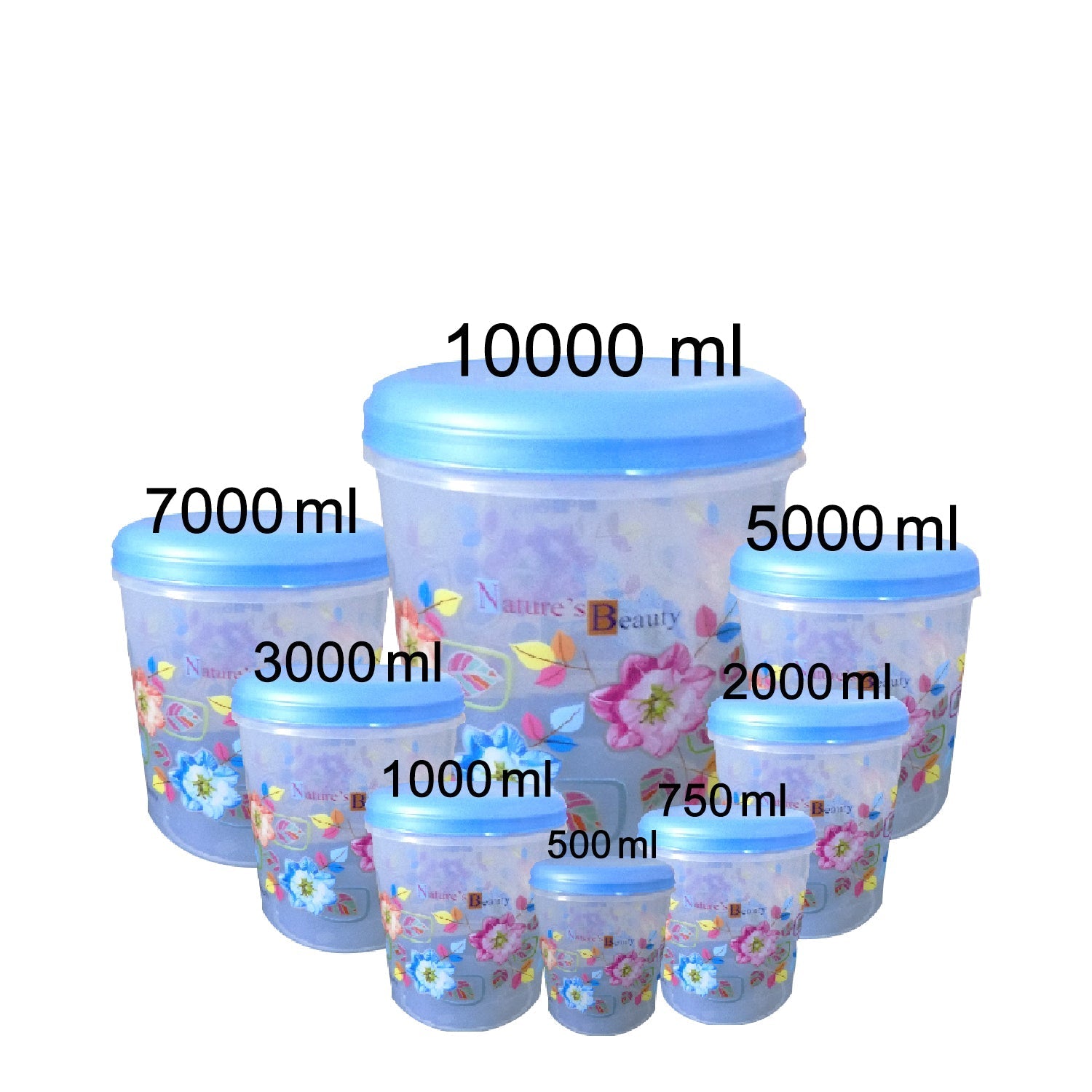 Durable plastic containers