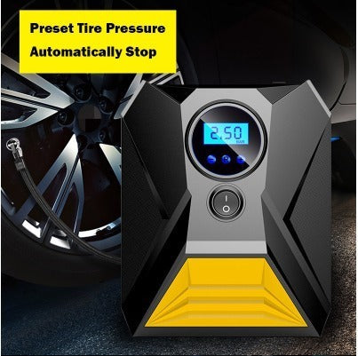 Mini digital car tire inflator pump for quick inflation