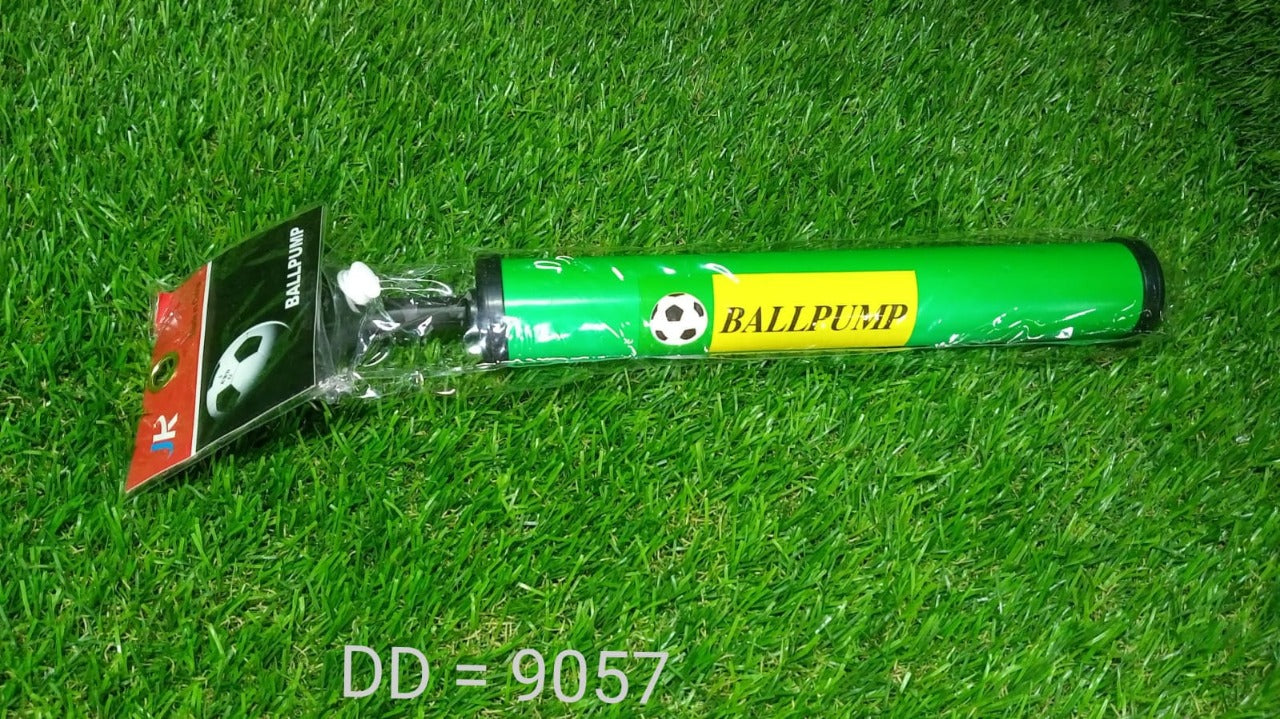 Plastic pump for inflating sports balls, multi-use.