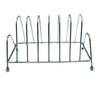 Stainless steel square plate rack stand for kitchen use