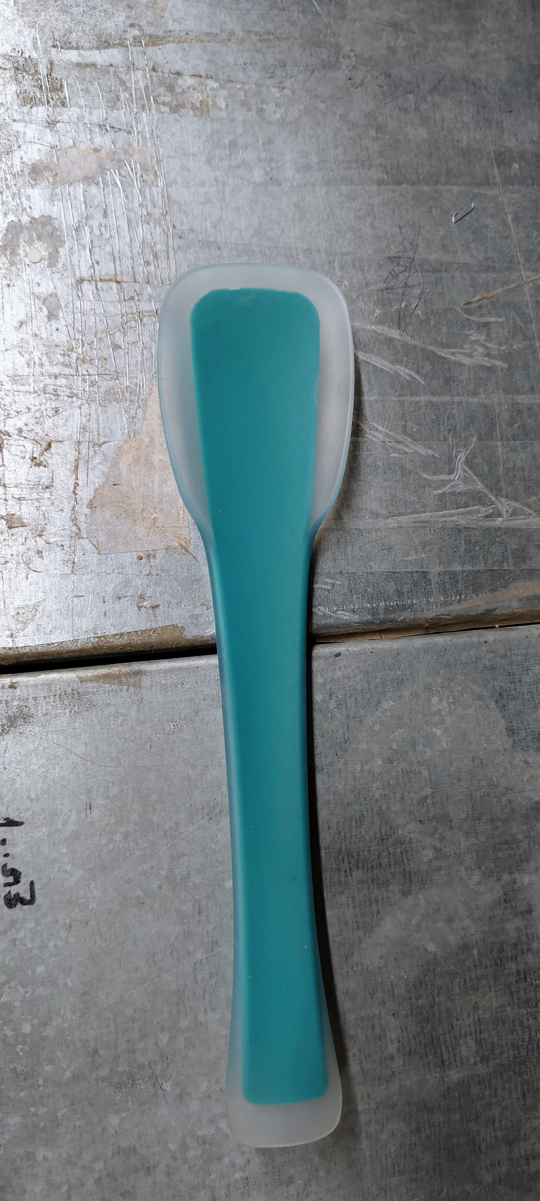 Multipurpose Silicone Measure And Scrape Spatula Spoon (1 Pc / 28 CM)